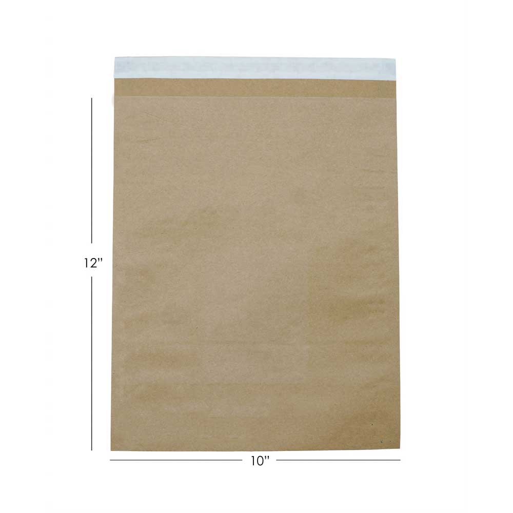 10×12+2 Inch Plain Paper Courier Bag – Pack of 100
