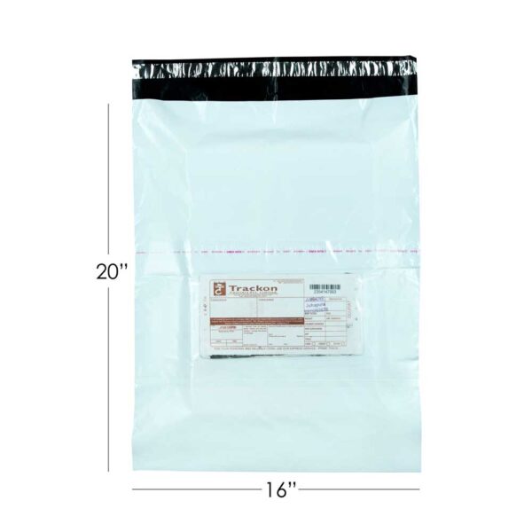 Jflexy Packaging 16x20 inch Plain Temper Proof Courier Bag With Document Pouch - Pack of 100